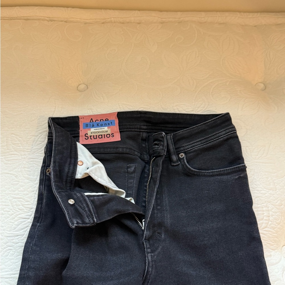 Acne Dark Gray Men's Skinny Jeans